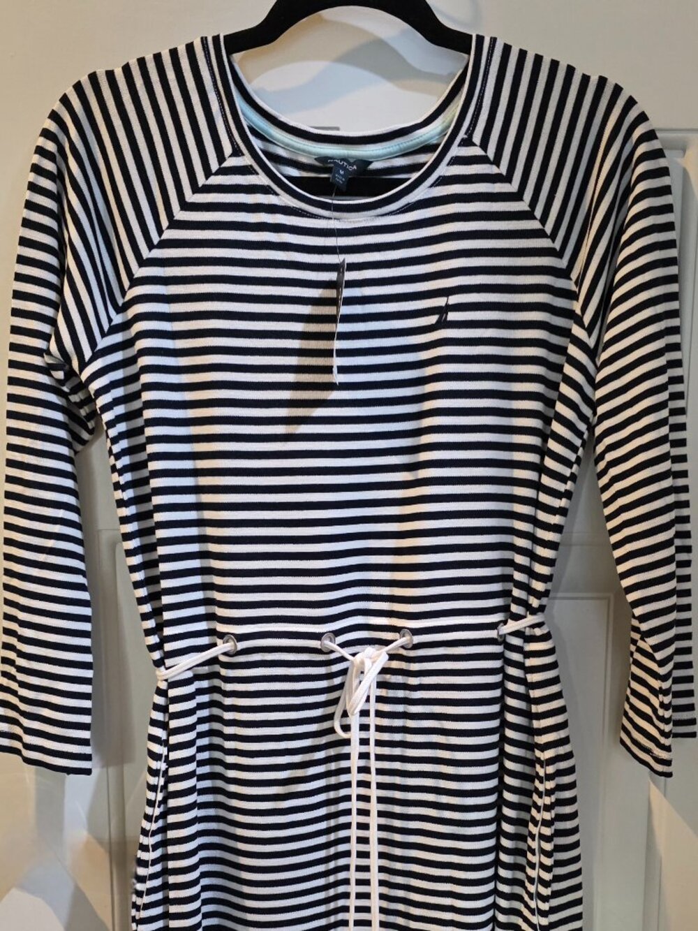 Nautica blue white stripe dress